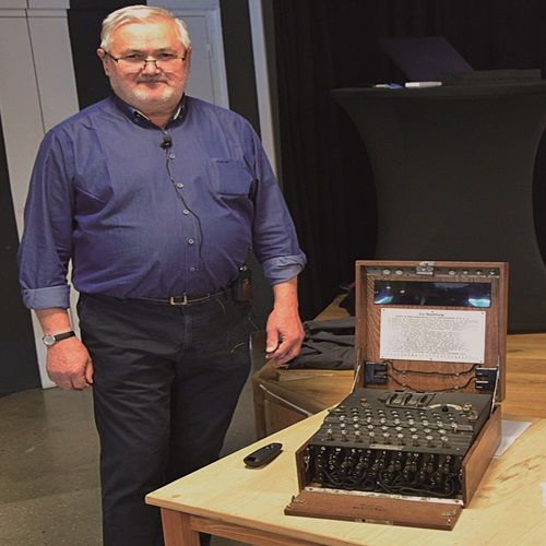 Edmond Kern et sa machine Enigma